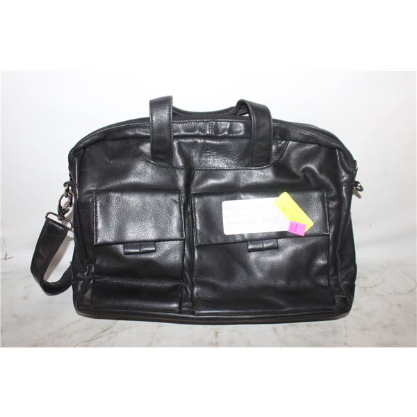 MANCINI GENUINE LEATHER MESSENGER BAG