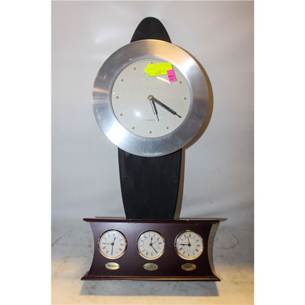 LOT OF 2 CLOCKS