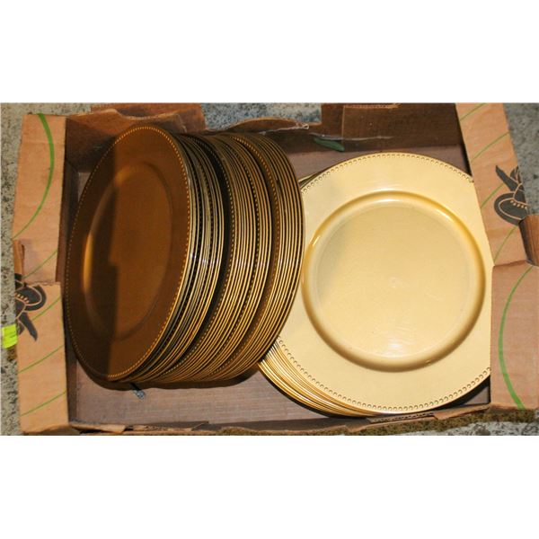 75 GOLD CHARGER PLATES