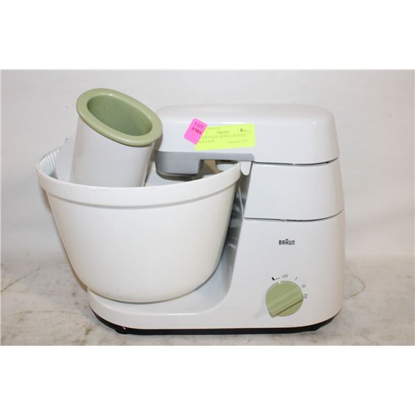 BRAUN STAND MIXER AND FOOD PROCESSOR