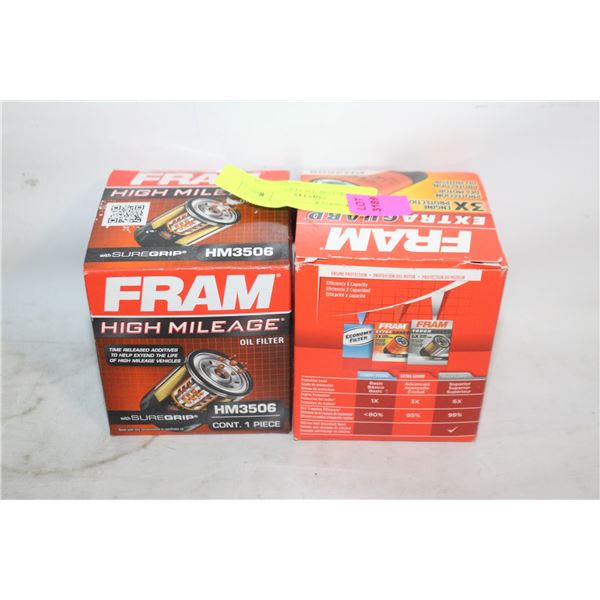 LOT OF TWO OIL FILTERS
