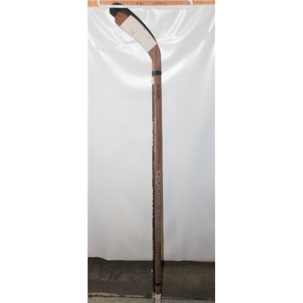 2 RIGHT HANDED HOCKEY STICKS 63+64 INCHES LONG