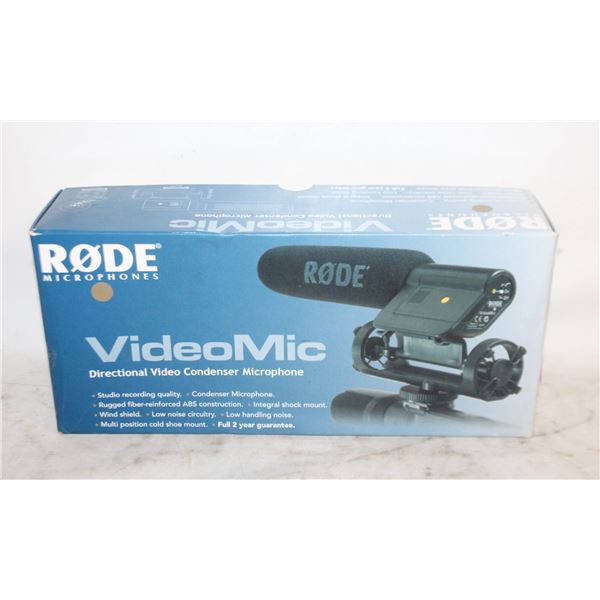 RODE DIRECTIONAL VIDEO CONDENSER MICROPHONE