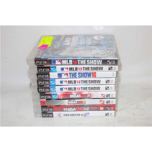 (9) PS3 GAMES
