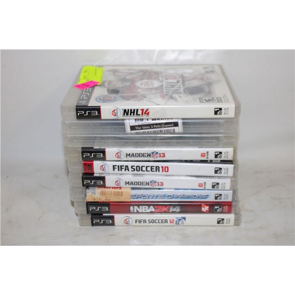 (9) PS3 GAMES