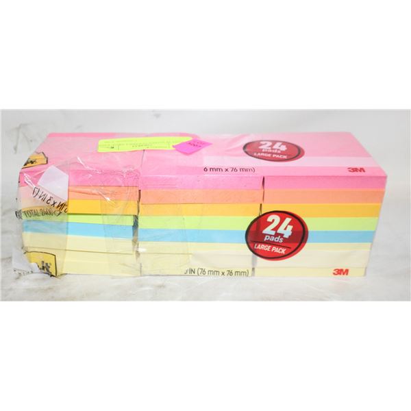 POST IT NOTES 24 PADS LARGE PADS