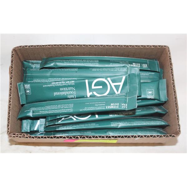 AG1 DAILY FOUNDATIONAL NUTRITION, 20 SEALED PACKS