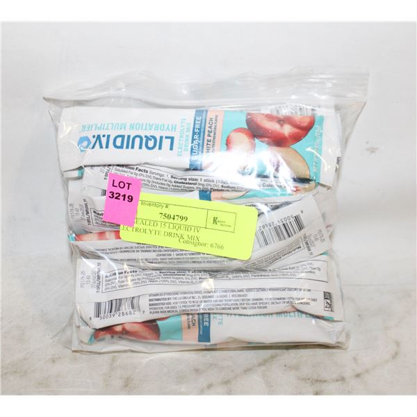 NEW SEALED 15 LIQUID IV ELECTROLYTE DRINK MIX