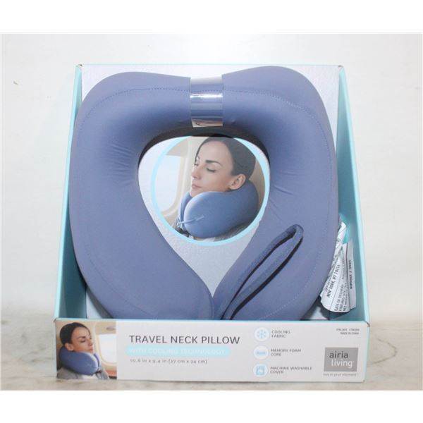 NEW TRAVEL NECK PILLOW W/ COOLING TECHNOLOGY