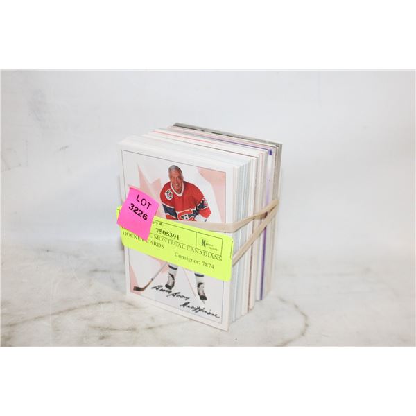 LOT OF ALL MONTREAL CANADIANS HOCKEY CARDS