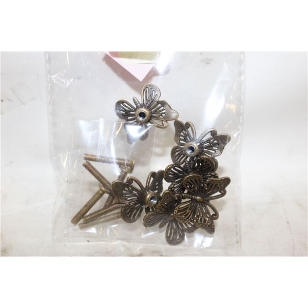 NEW BRONZE METAL BUTTERFLY CABINET X6