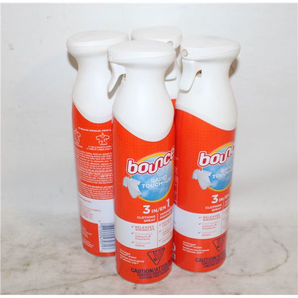 LOT OF 4 BOUNCE CLOTHING SPRAYS