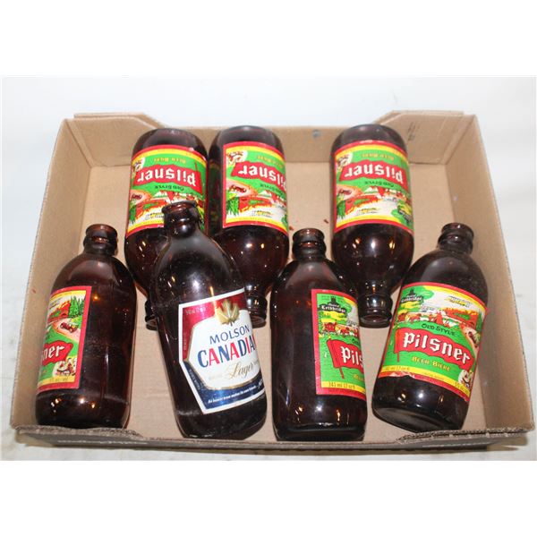 STUBBY PILSNER & CANADIAN BOTTLES