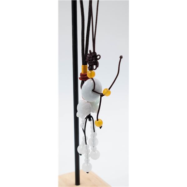 #97- NATURAL JADE JADITE & AGATE CAR & PHONE