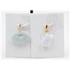 Image 1 : #166-NATURAL JADE JADEITE PENDANT 2PCS