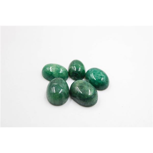 #295-NATURAL GREEN EMERALD GEMSTONES 54.00CT
