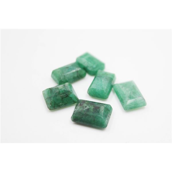 #342-NATURAL GREEN EMERALD GEMSTONES 46.90CT
