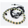 Image 1 : #134-NATURAL JADE JADEITE DONUT & BEAD BRACELET
