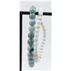 Image 2 : #122-NATURAL JADE JADEITE BEAD BRACELET