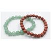 Image 1 : #28-NATURAL GREEN AVENTURINE & GOLD SAND STONE