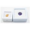 Image 1 : #250- NATURAL AMETHYST 5.20CT YELLOW SAPPHIRE