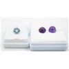 Image 1 : #268- NATURAL AMETHYST 6.95CT & SKY BLUE TOPAZ