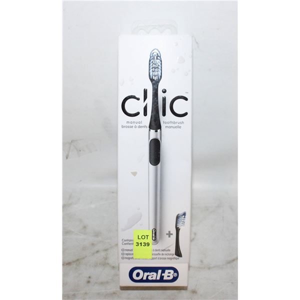 NEW ORAL B CLIC BLACK TOOTH BRUSH