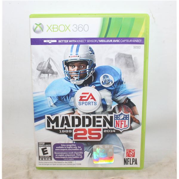 MADDEN 25 XBOX 360 GAME