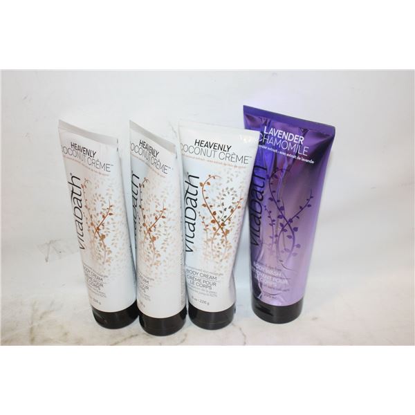 LOT OF 4 VITABATH PRODUCTS