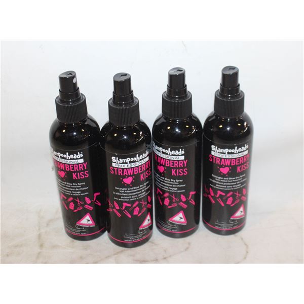 4 SHAMPOO HEADS STRAWBERRY