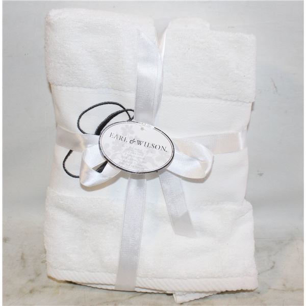EARL & WILSON 2 PACK GUEST TOWEL 100% COTTON