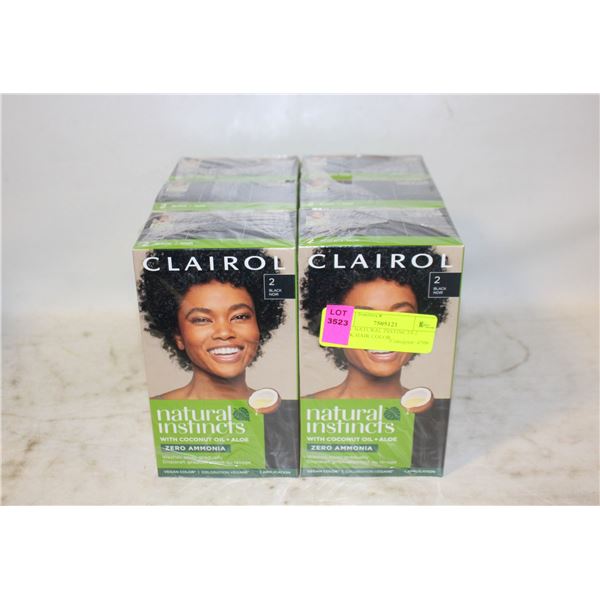 6 NEW NATURAL INSTINCTS 2 BLACK HAIR COLOR