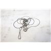 Image 1 : 2 SILVER-TONED NECKLACES ONE WITH