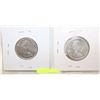 Image 1 : LOT OF 2 1967 CENTENNIAL SILVER QUARTERS