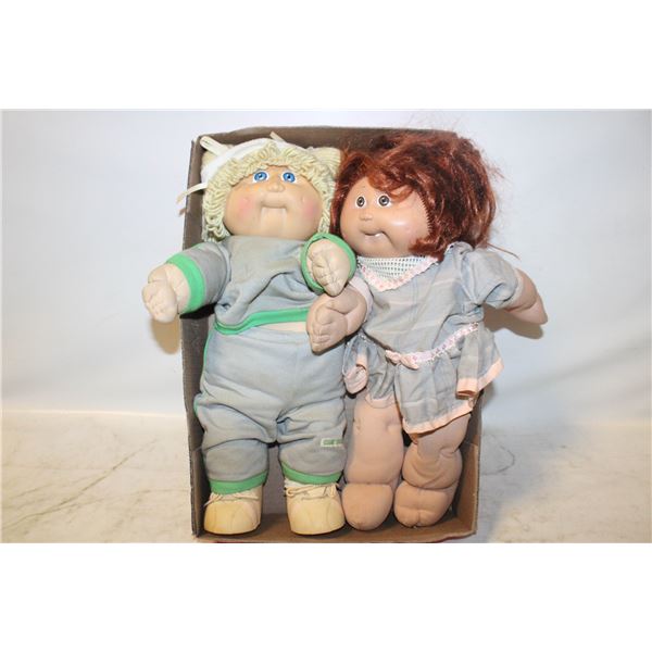 2 VINTAGE CABBAGE PATCH KIDS WITH CLOTHS