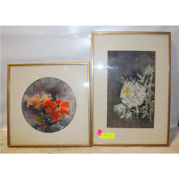 2 FRAMED SIGNED PICTURES