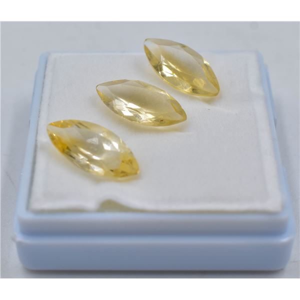 #246-NATURAL YELLOW CITRINE GEMSTONES 9.90CT