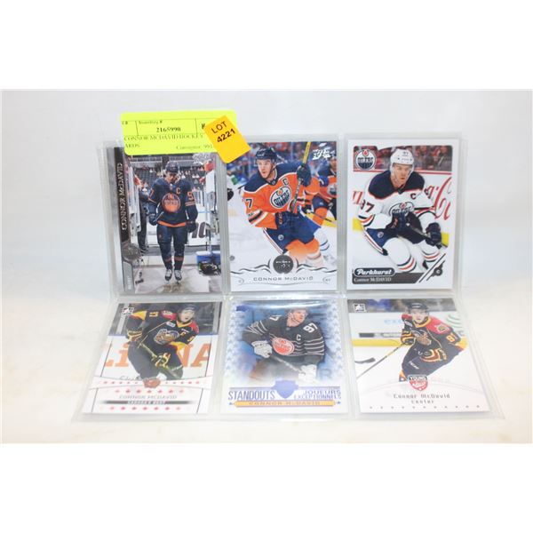 6 CONNOR MCDAVID HOCKEY CARDS