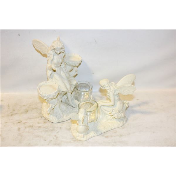 2 PARTYLITE ARIANA GARDEN FAIRY PIECES