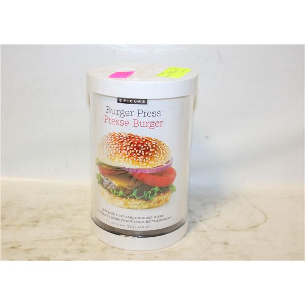 NEW EPICURE BURGER PRESS