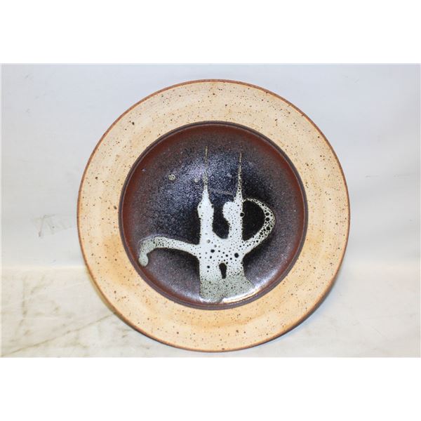 VINTAGE ARTISAN POTTERY DISH- ARTIST BLACKMORE