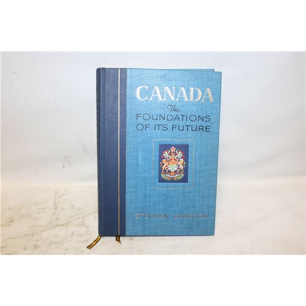1941 SEAGRAMS "CANADA FOUNDATIONS" HARDCOVER