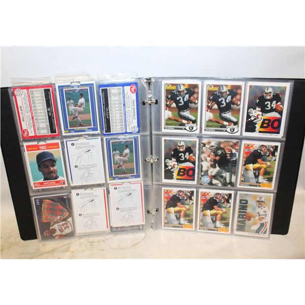 ALBUM OF VINTAGE SPORTS CARDS