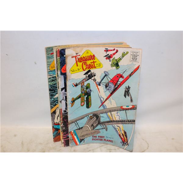 12 1960S TREASURE CHEST COMICS LOT