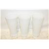 Image 1 : VINTAGE 60'S ANCHOR HOCKING MILK GLASS VASES (3)
