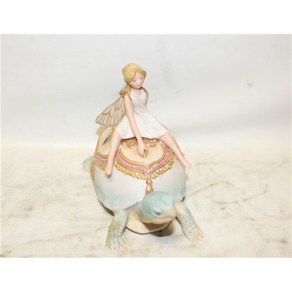 RARE CYBIS "MARIGOLD TURTLE" PORCELAIN SCULPTURE