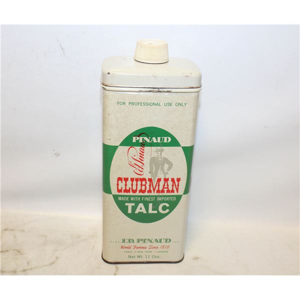 VINTAGE PINAUD "CLUBMAN" TALC TIN