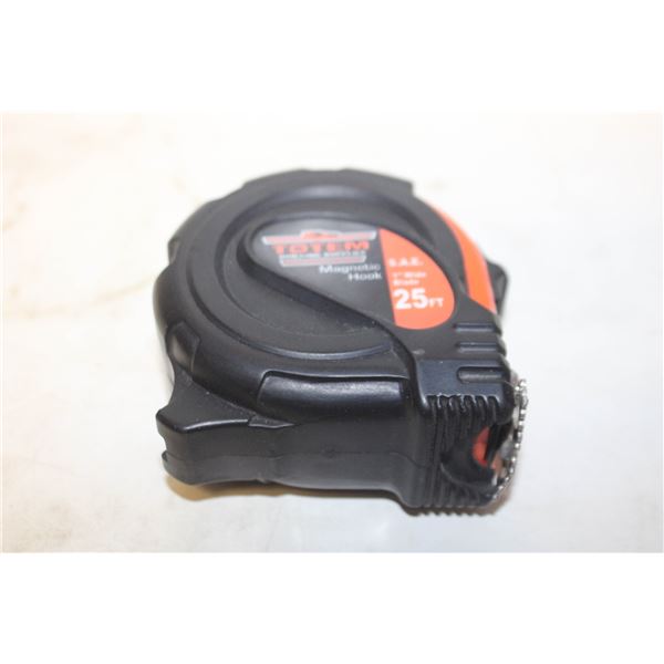 TOTEM 1" WIDE 25" MAGNETIC HOOK TAPE MEASURE