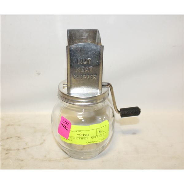 VINTAGE 1950'S HAZEL NUT MEAT CHOPPER