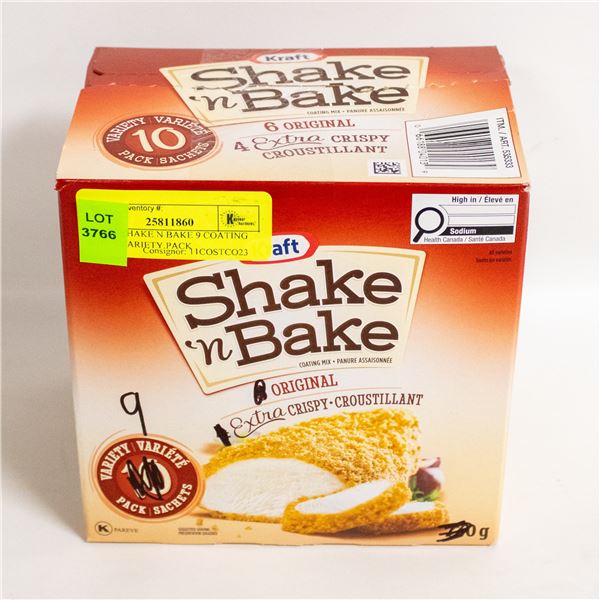 KRAFT SHAKE N BAKE 9 COATING MIXES VARIETY PACK